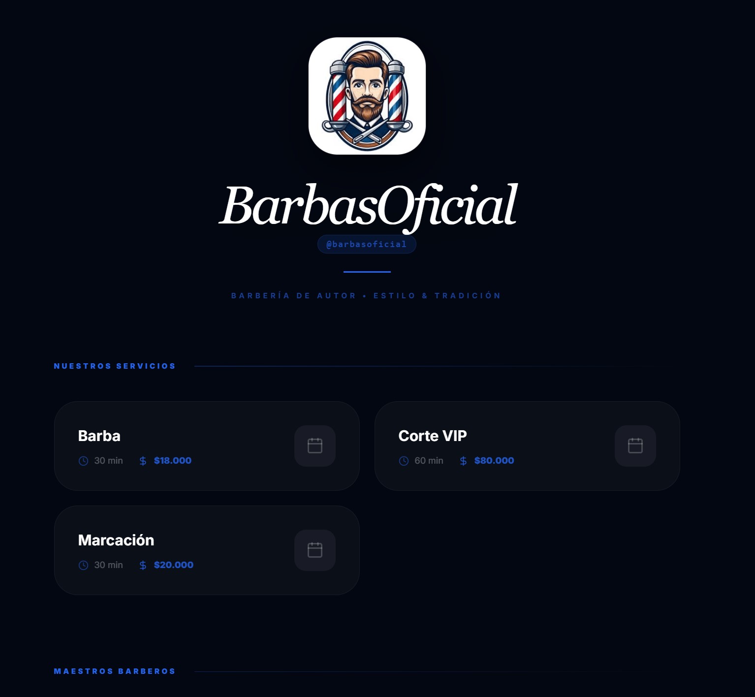 BarberSaaS Pro - Dashboard & Citas