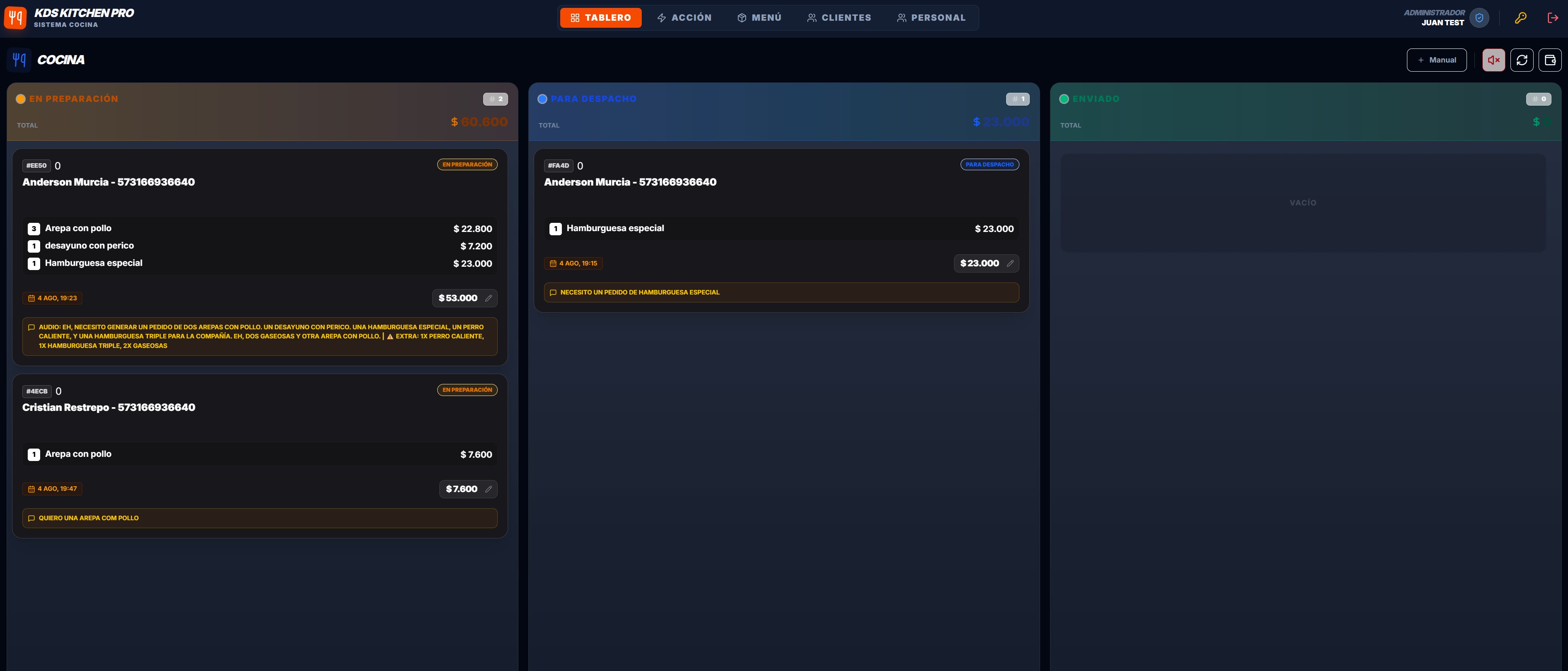 Order SaaS - Monitor de Cocina (KDS)